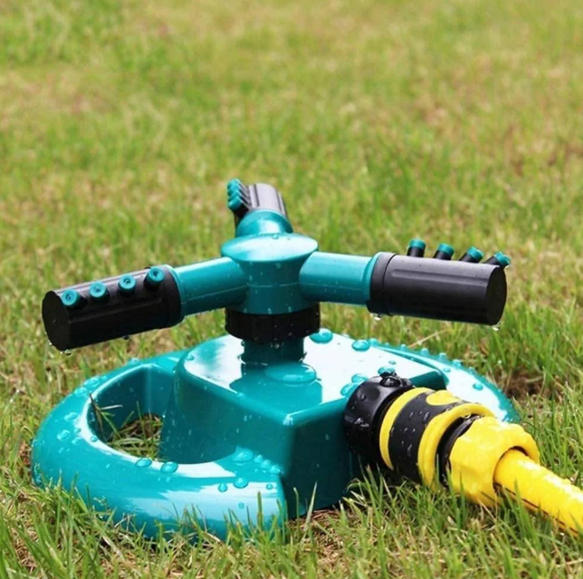 omatic 360° Lawn Irrigation System with 8 Adjustable Modes | Multipurpose Yard Watering for Plants, Nursery & Roof Cooling