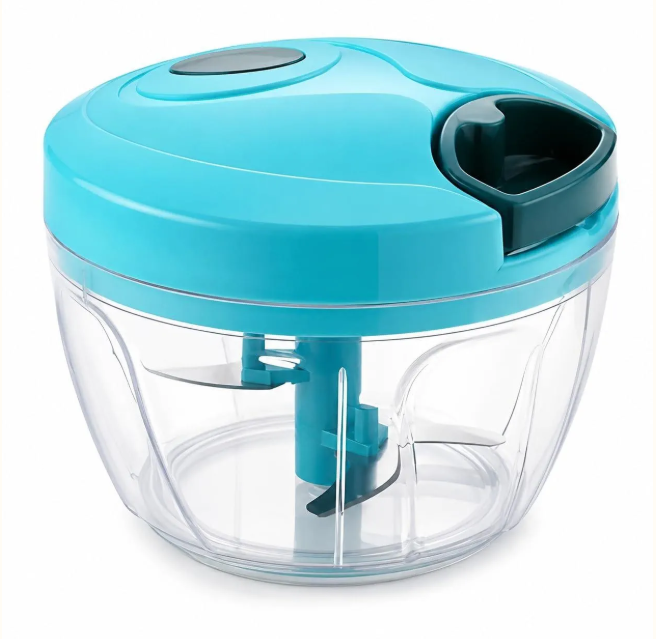 Vegetable Cutter Machine, Kitchen Viral Chopper, Mint Blue